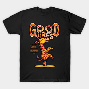 Good Vibes Giraffe T-Shirt